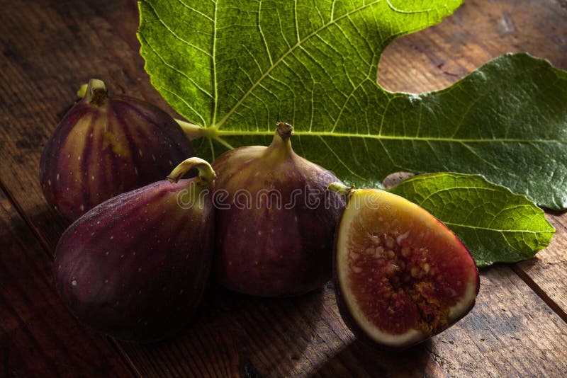 Figs on color stock image. Image of isolated, fresh, juicy 62131831