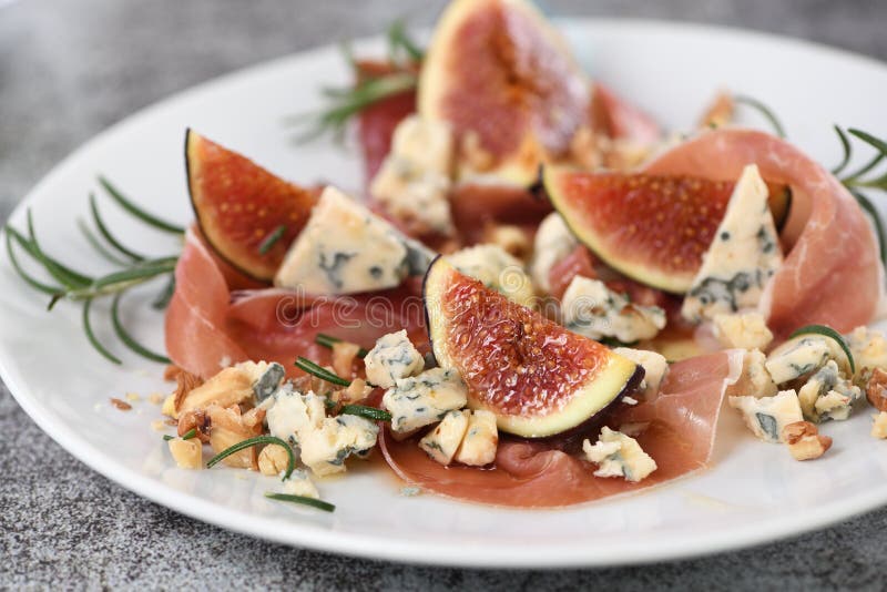 Figs with Parma ham stock image. Image of lifestyle 203086163