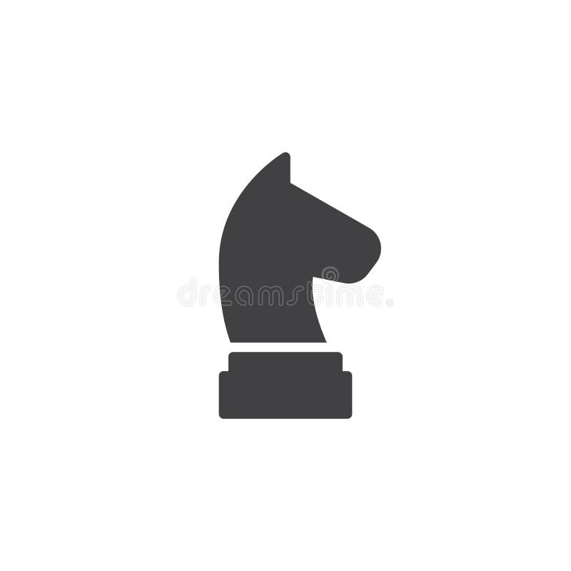ícone De Ilustração Vetorial De Xadrez. Símbolo Isolado Do Jogo Rei  Ilustração do Vetor - Ilustração de isolado, cavalo: 216883274