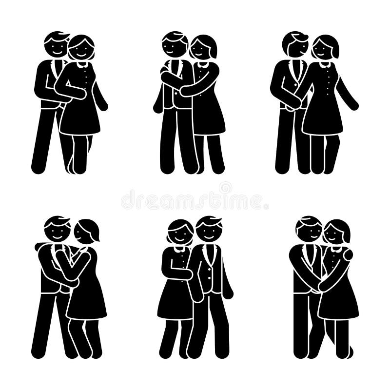 Figura abrazo feliz uno otro del palillo de los pares El hombre y la mujer sonrientes en amor vector el ejemplo libre illustration Figura abrazo feliz uno otro del palillo de los pares El hombre y la mujer sonrientes en amor vector el ejemplo libre illustration