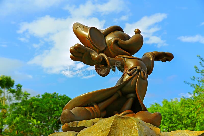Bronze figure of mickey mouse as the sorcerers apprentice, as in the disney film fantasia. Bronze figure of mickey mouse as the sorcerers apprentice, as in the disney film fantasia.