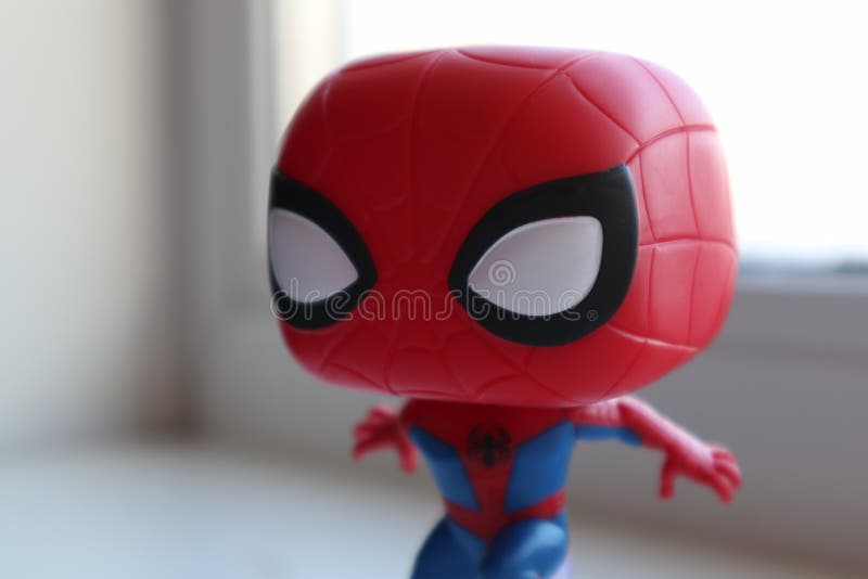 Figura De Acción De Funko Pop Marvel Spiderman Foto de archivo editorial -  Imagen de coleccionar, estallido: 180676148
