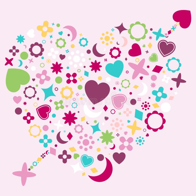 Figura del cuore illustrazione vettoriale Figura del cuore illustrazione vettoriale