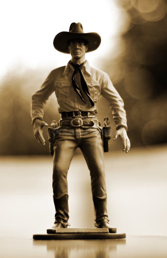 Figura do brinquedo do cowboy
