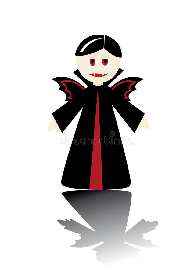 Figura dos desenhos animados do vampiro pequeno ilustração royalty free Figura dos desenhos animados do vampiro pequeno ilustração royalty free