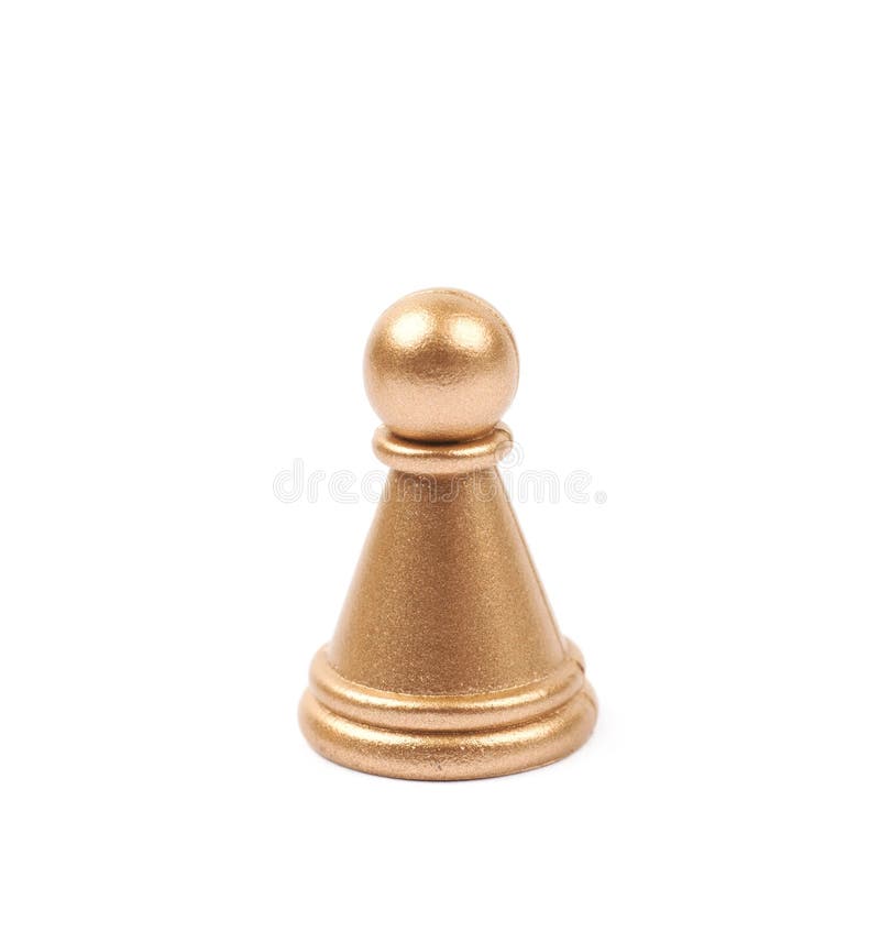 Peça De Xadrez De Peão Dourado Que Lidera Em Frente Ao Grupo De Peças De  Xadrez De Peão Prateado. Foto de Stock - Imagem de jogo, corte: 248351556