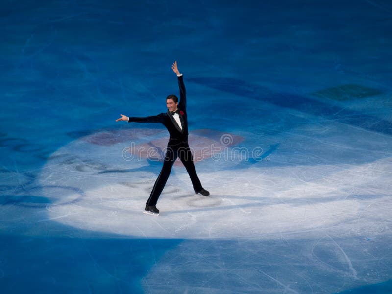 Evan Lysacek of USA at the Figure Skating Olympic Gala during the Vancouver 2010 Olympic Games. Evan Lysacek of USA at the Figure Skating Olympic Gala during the Vancouver 2010 Olympic Games