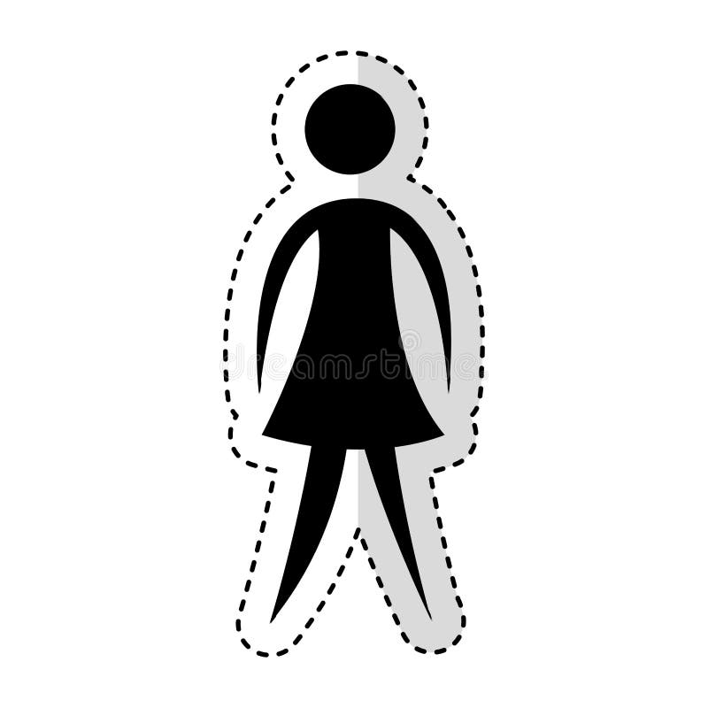 Figura silhouettte de la mujer del ser humano libre illustration Figura silhouettte de la mujer del ser humano libre illustration