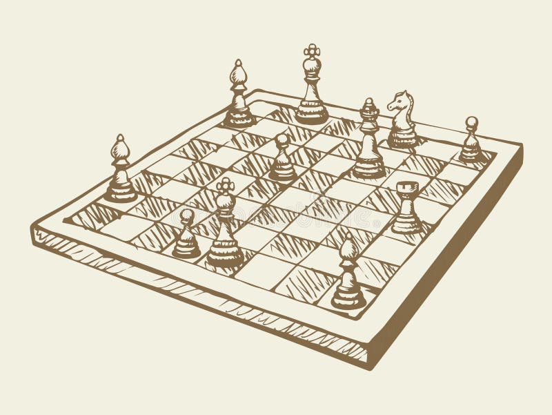 Fundo de pontos xadrez xadrez tinta preta e branca desenhada à mão