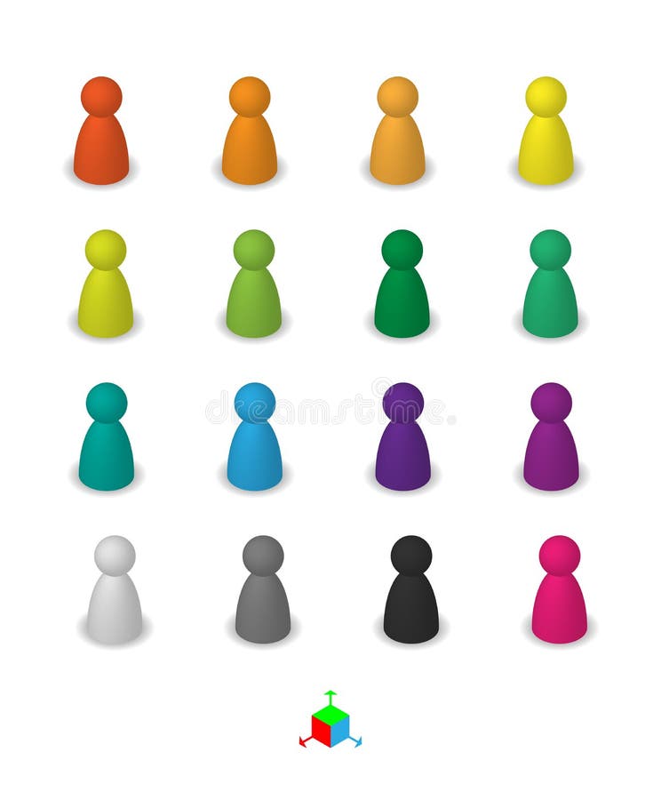 Figuras diferentes do penhor do jogo do lazer ilustração stock Figuras diferentes do penhor do jogo do lazer ilustração stock