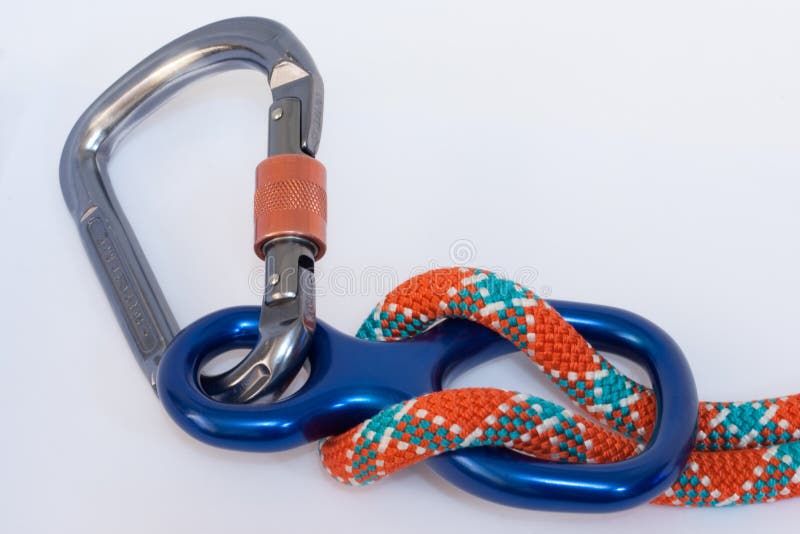 Figure Eight With Climbing Rope Stock Image Image 7632581