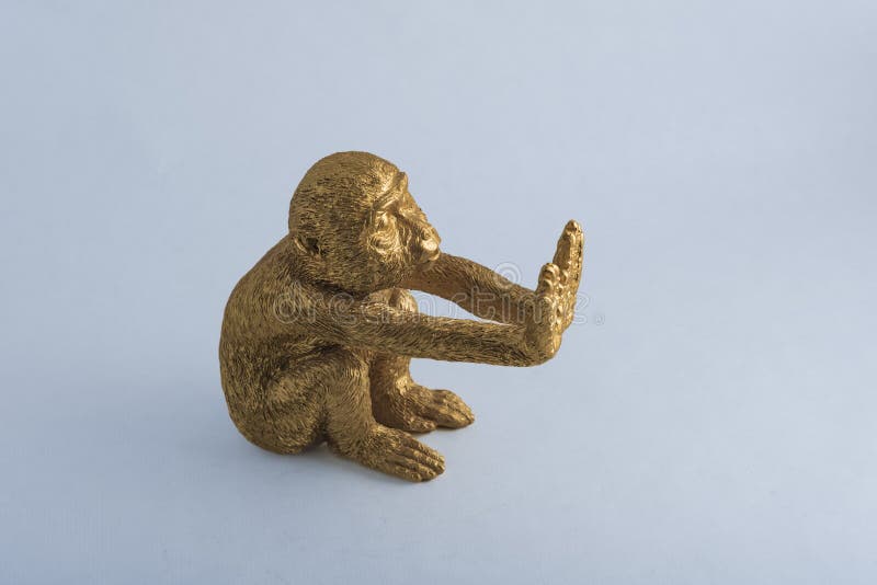 The Figure of a Monkey Making Gestures Stock Image Image of