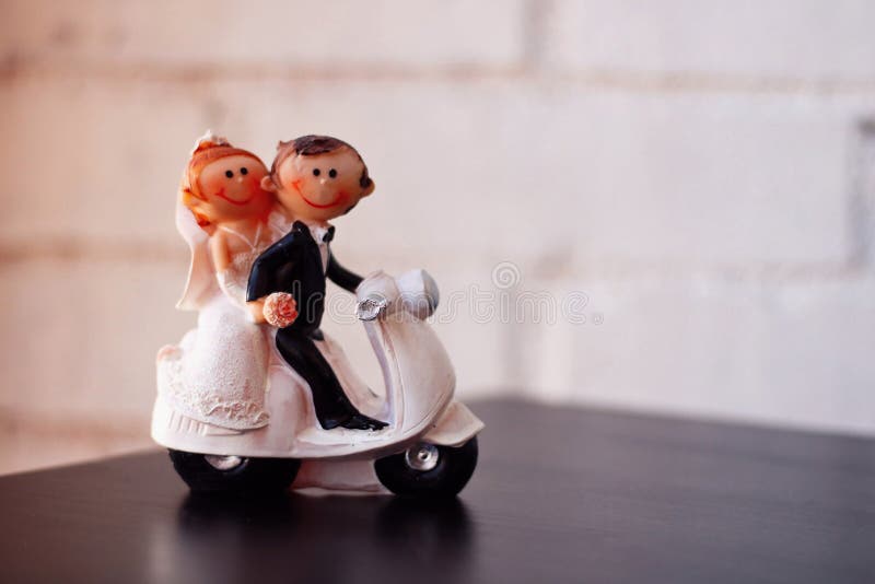 Figure of newlywed couple. stock photography Figure of newlywed couple. stock photography