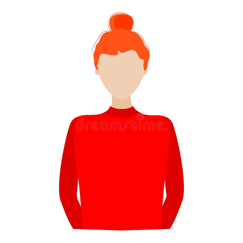 Red Haired Girl Portret Stock Illustrations 4 Red Haired Girl Portret