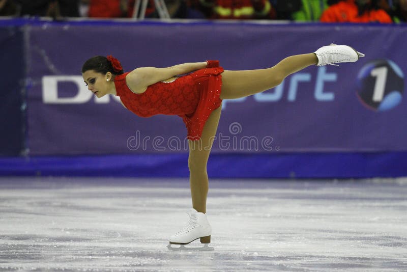 Figure skating - unknown female athlete performs during the European Youth Olympic Winter Festival, Brasov 2013. Figure skating - unknown female athlete performs during the European Youth Olympic Winter Festival, Brasov 2013.