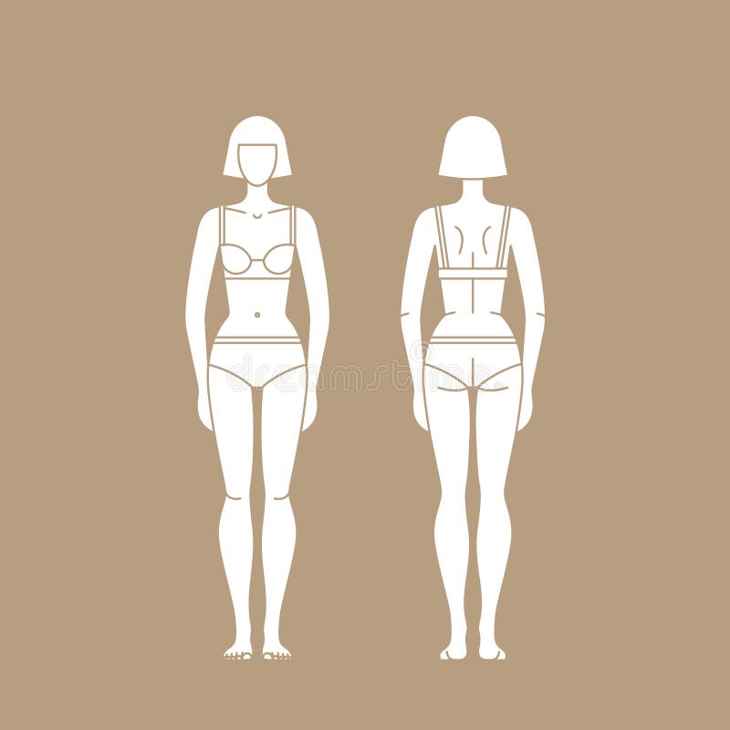 Woman Body Measurement Chart. Scheme For Measurement Human Body For Sewing  Clothes. Female Figure: Front And Back Views. Young African American Woman.  Vector. Royalty Free SVG, Cliparts, Vectors, and Stock Illustration. Image