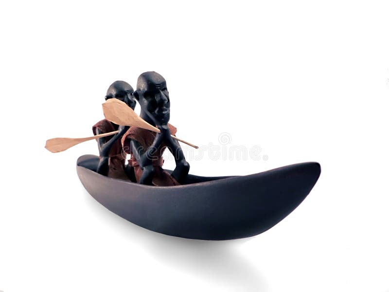 Estatueta - escultura em madeira africana imagem de stock