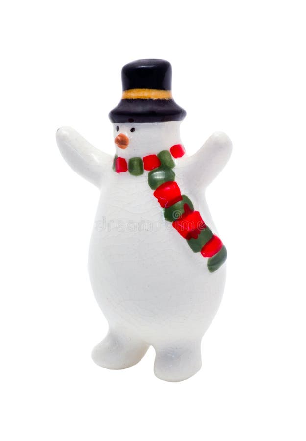 Figurine isolado do Natal: Gelado o boneco de neve