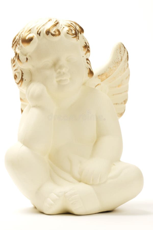 Décoration De Figurine D'ange De Noël Sur Un Fond Blanc Photo stock - Image  du symbole, blanc: 104864526
