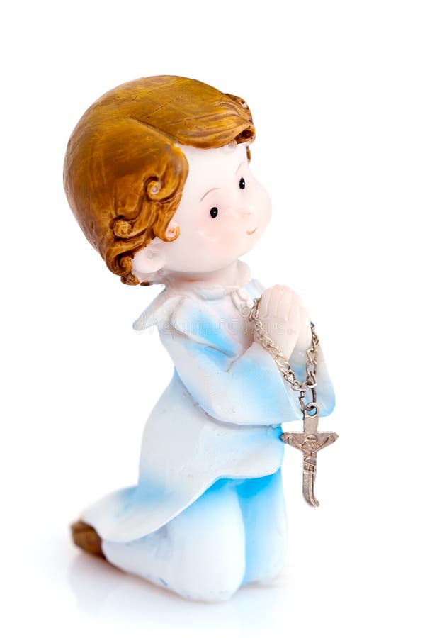 Figurine of praying girl