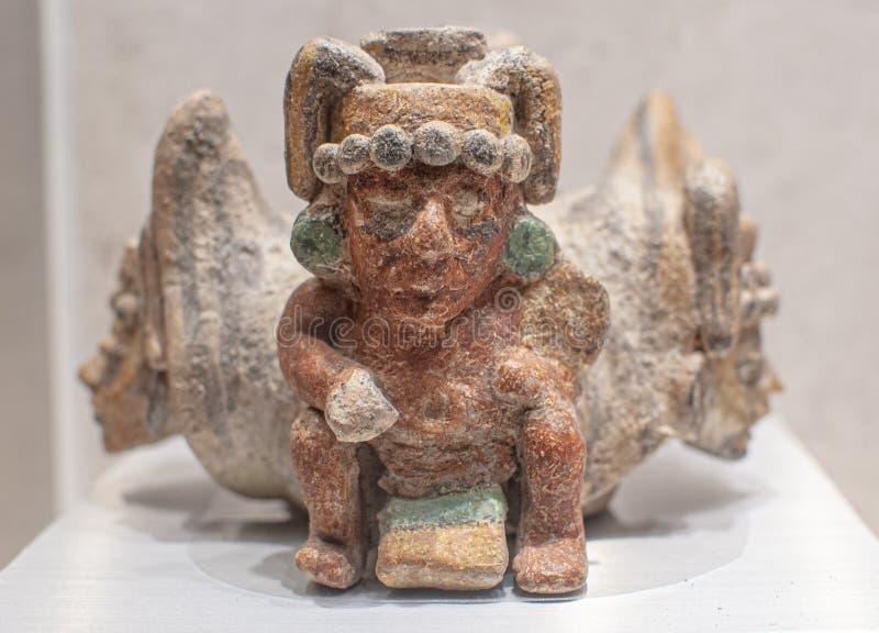 Figuur van Chaac, de Maya-god van de regen stock fotografie