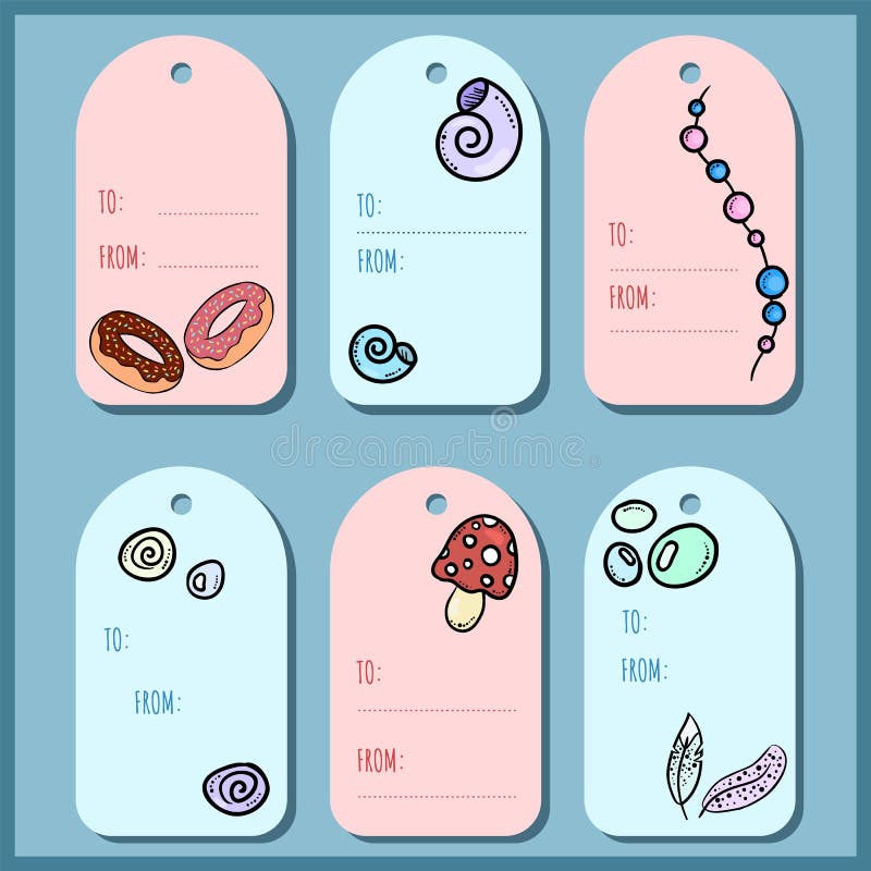 Fije con las etiquetas gitanas lindas del regalo de los garabatos El vector etiqueta la colecci?n ilustración del vector Fije con las etiquetas gitanas lindas del regalo de los garabatos El vector etiqueta la colecci?n ilustración del vector