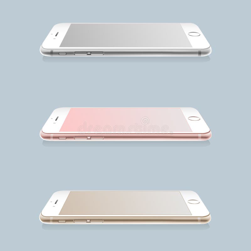 Fije de disposiciones realistas de los smartphones libre illustration Fije de disposiciones realistas de los smartphones libre illustration