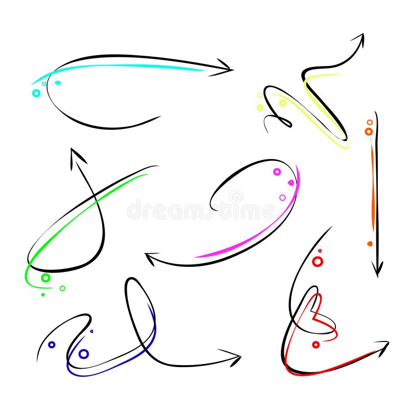 fije de flechas en colores del arco iris libre illustration fije de flechas en colores del arco iris libre illustration
