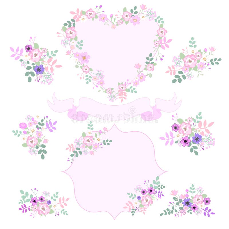 Fije Del Rosa Del Vintage Y De Las Flores Púrpuras Aislados En El Fondo Blanco Plantilla Para La Invitación De Boda, Invitaciones Stock de ilustración - Ilustración de novia, vacaciones: 138825879 Fije Del Rosa Del Vintage Y De Las Flores Púrpuras Aislados En El Fondo Blanco Plantilla Para La Invitación De Boda, Invitaciones Stock de ilustración - Ilustración de novia, vacaciones: 138825879