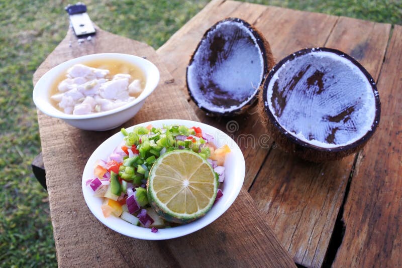 Fijian Food - Kokoda Raw Fish Salad