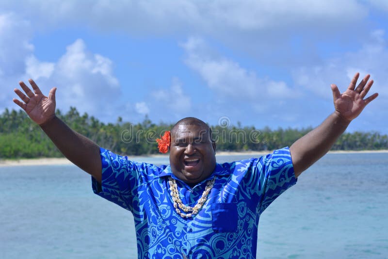 Man with a Spear Standing in the Sea · Free Stock Photo