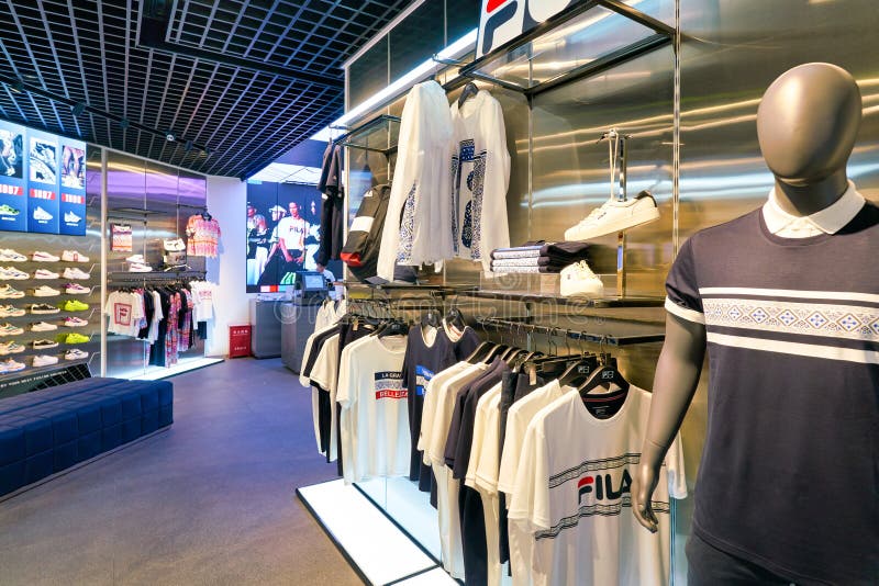 Facade of Fila Store Exterior and Brand Logo Editorial Image - Image of  customer, brand: 256389410