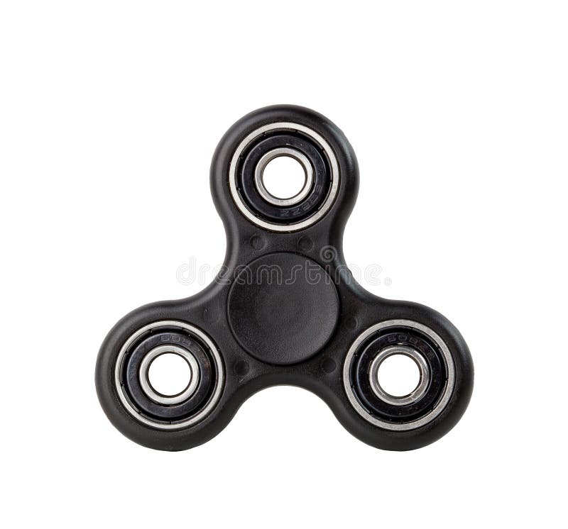 Filatore nero di irrequietezza su fondo bianco fotografia stock libera da diritti Filatore nero di irrequietezza su fondo bianco fotografia stock libera da diritti