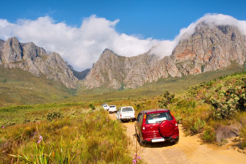 File of 4x4 Cars Driving Up Mountains Stock Image Image of caravan