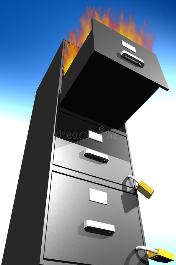 File Burning stock illustration. Illustration of tags 35073339