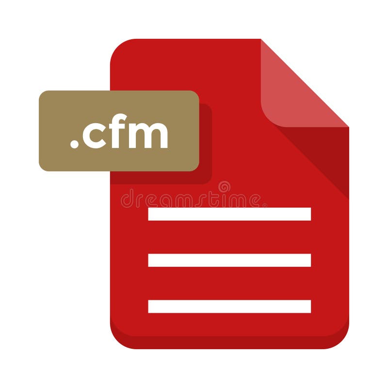 File cfm line icon. Elements for mobile concept and web apps. Thin line icons for website design and development, app development. Premium pack.