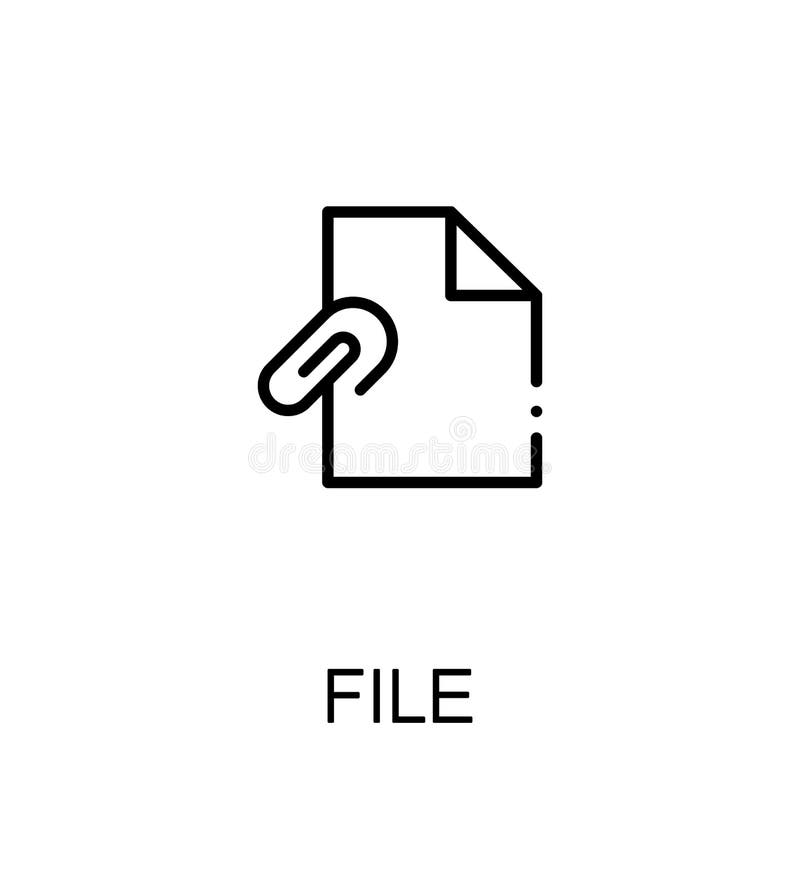 File flat icon stock vector. Illustration of computer - 85210726