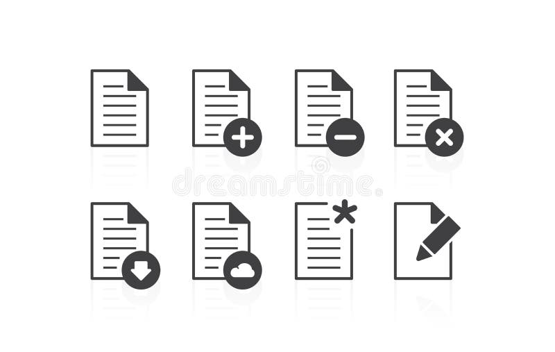 File Icons stock illustration File Icons stock illustration