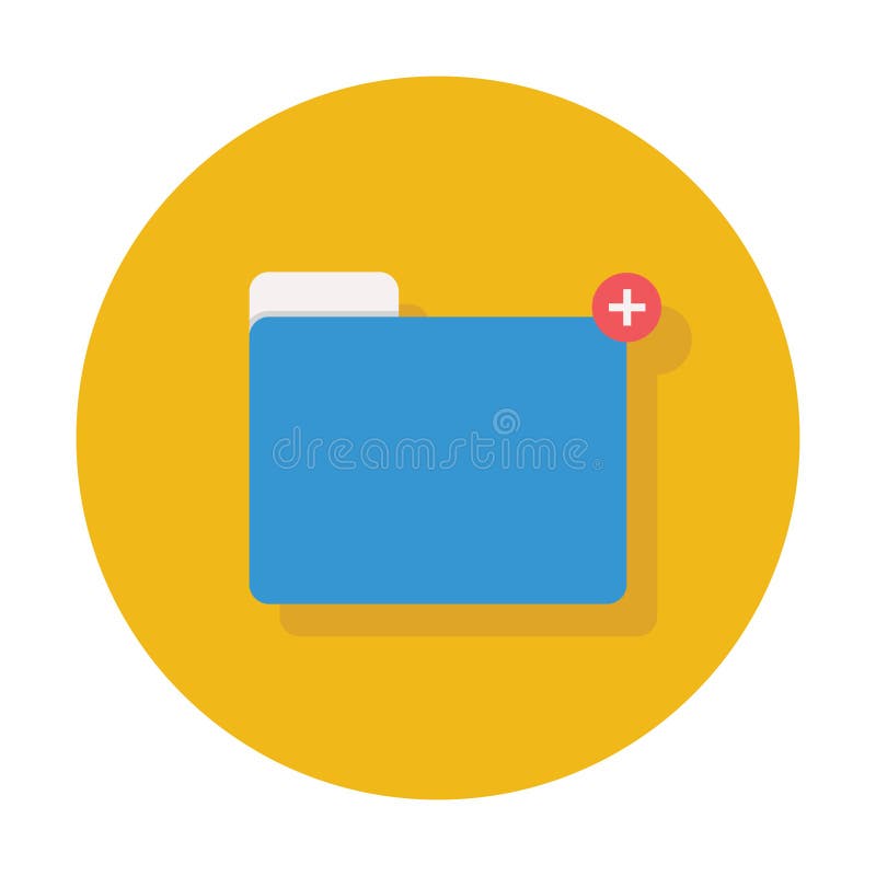 File Manager, Folder Simple Icon Set. User Interface Solid Line Icons