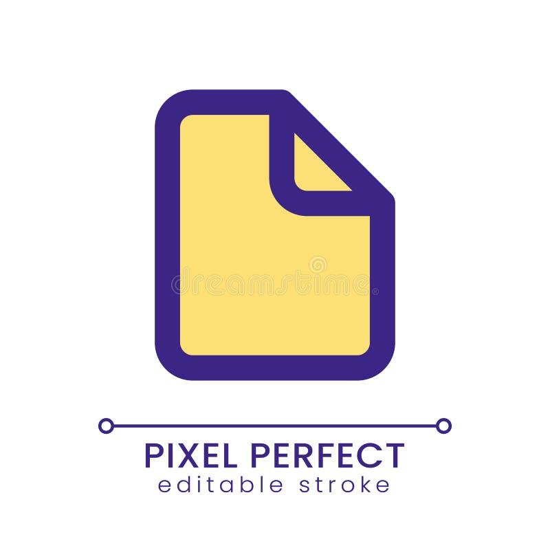 File pixel perfect RGB color ui icon royalty free illustration