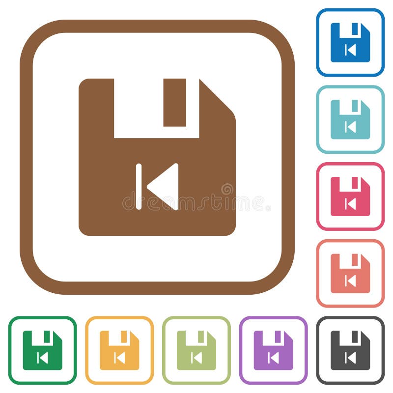 File previous simple icons royalty free illustration