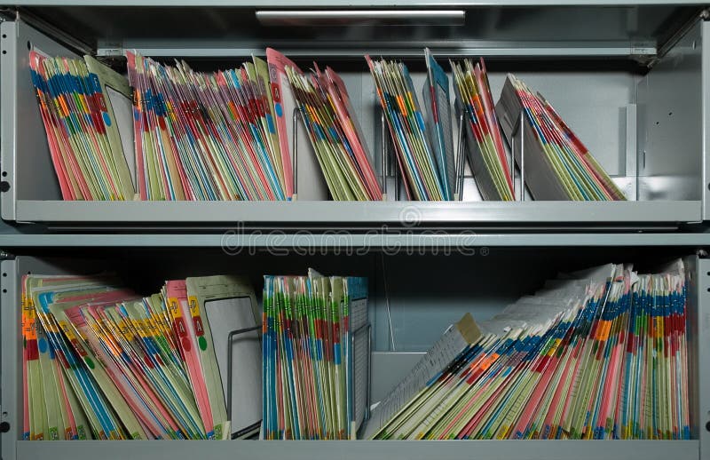 File storage stock photo. Image of chart, colorcoded, documents 347112