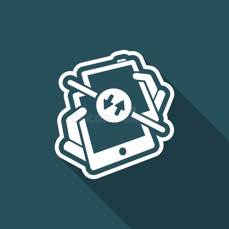 File transfer stock vector. Illustration of connected - 119148524