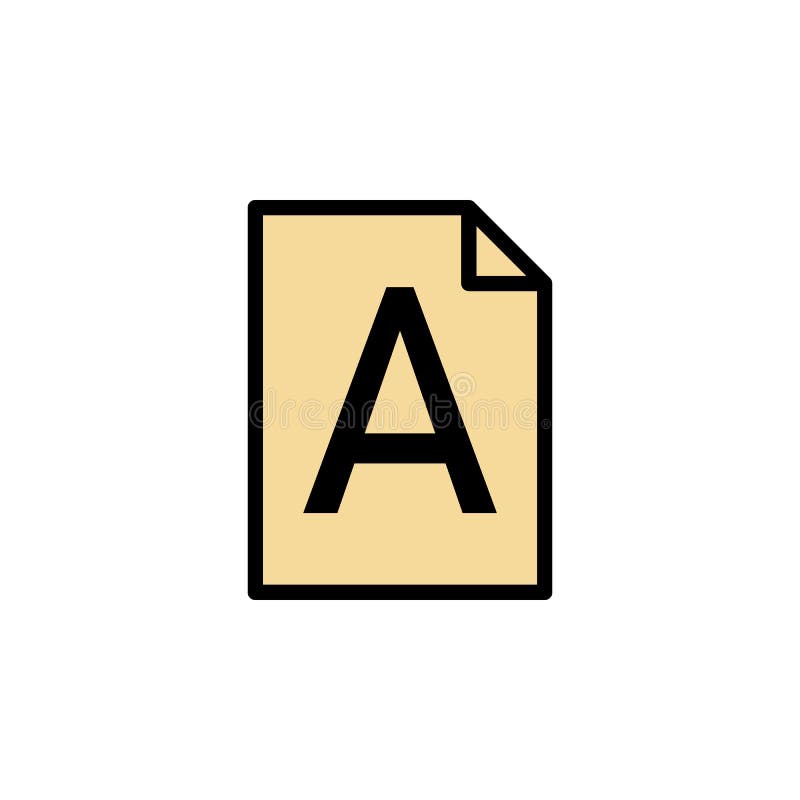 File, Word a Icon. Can Be Used for Web, Logo, Mobile App, UI, UX on