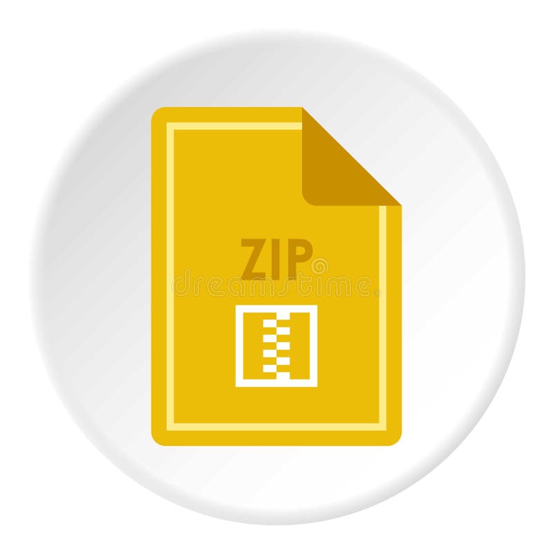 File ZIP icon circle stock vector. Illustration of sign - 95436106