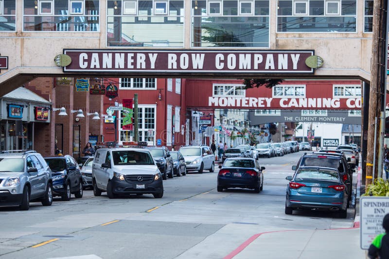 Monterey`s historic Cannery Row street. Monterey`s historic Cannery Row street.