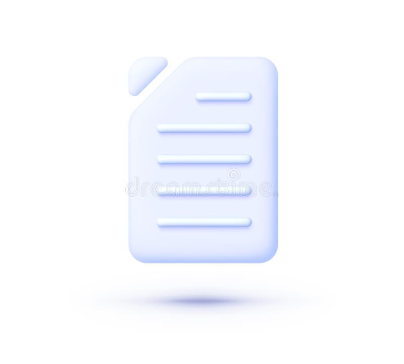 Files 3d icon for paper design. Paper document icon. Notepad icon. Vector illustration file vector illustration