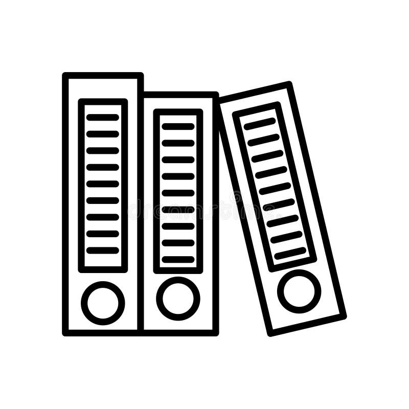 Files line style icon vector design stock illustration