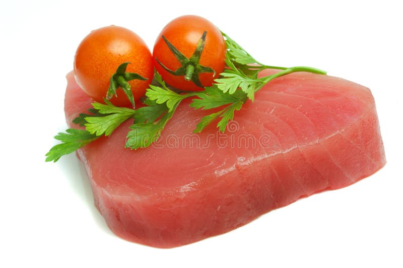 Fillet of Tuna Fish stock photo. Image of health, calories 3966650