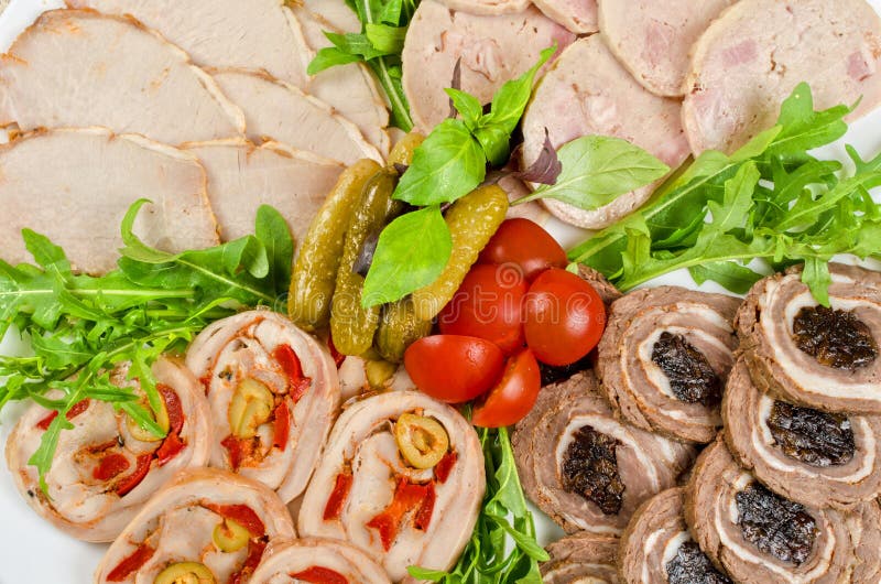 Taglio della carne farcita fotografia stock libera da diritti Taglio della carne farcita fotografia stock libera da diritti